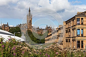 Views of Glasgow University on a summer\'s day photo