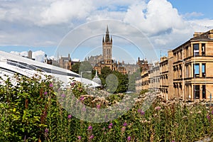 Views of Glasgow University on a summer\'s day photo