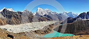 Views from Gokyo Ri, Sagarmatha national park, Khumbu valley, Nepal