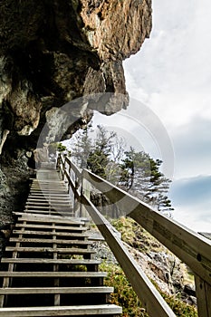 Views from the Governers staircase and the beach. Blow Me Down Provincial Park Newfoundland Canada