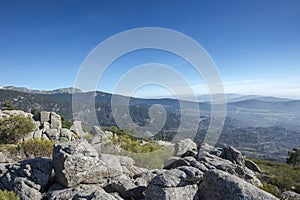 Views of Guadarrama Mountains from Luis Rosales lookout photo
