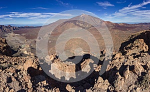 Views from Guajara mountain and surrounding area near Teide in Tenerife Spain photo