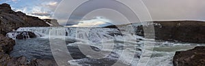 The Gullfoss waterfall in Iceland
