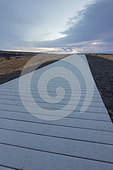 The Gullfoss waterfall in Iceland