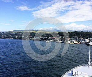 Views of Honiara from a cruise ship, Solomon Islands.