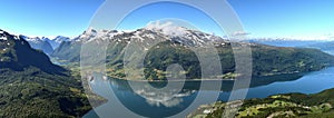 The views from Hoven Summit, Norway