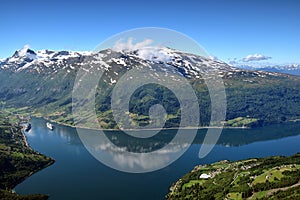 The views from Hoven Summit, Norway