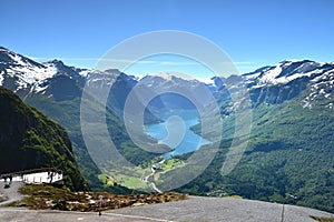 The views from Hoven Summit, Norway