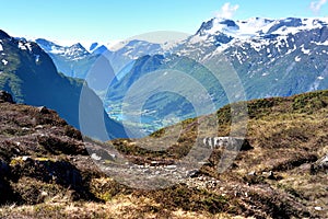 The views from Hoven Summit, Norway