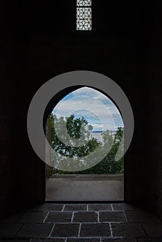 Views from the inside of Mont Saint Michel. France photo