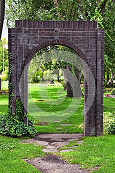 Views from the International Peace Gardens which is a botanical garden located in Jordan Park in Salt Lake City, Utah which was co