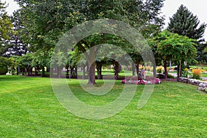 Views from the International Peace Gardens which is a botanical garden located in Jordan Park in Salt Lake City, Utah which was co