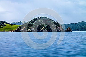 Views of the Islands from a charter boat. Bay of Islands, New Zeland