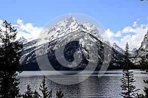 Jenny Lake Grand Teton Mountains at Grand Tetons National Park