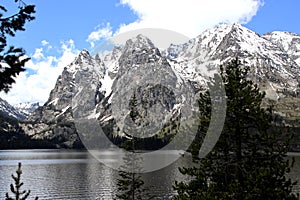 Jenny Lake Grand Teton Mountains at Grand Tetons National Park