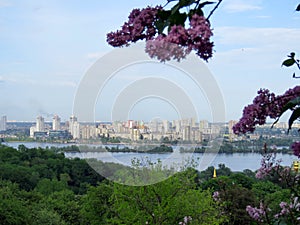 Views of Kiev from botanical garden