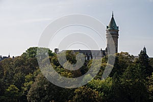 Views of Luxembourg or Luxembourg City capital city of Luxembourg country and one of de facto capitals of European Union