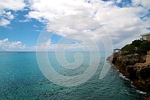 Views from Maho Beach on the Caribbean