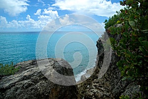 Views from Maho Beach on the Caribbean photo