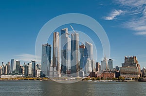 Views of Manhattan from the ferry.