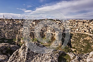 Views of Matera city