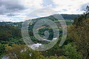 Views of the Mino River from the Trilho Route in Melgaco photo