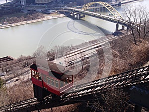 Duquesne Incline from  Mt Washington Allegheny River Pgh Pa photo