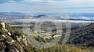 Views from Monte Liuru in Sardinia island