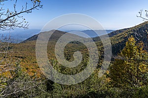 Views of Natural park of Montseny in autumn