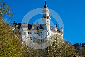 Views of the Neuschwanstein Castle, was commissioned by King Ludwig II of Bavaria, is one of the most visited castle in Europe,