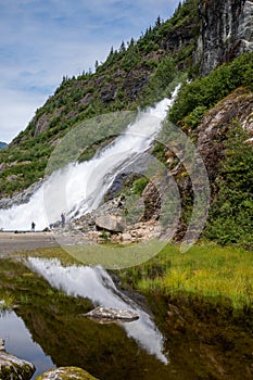 Views of the Nugget Falls, Alaska