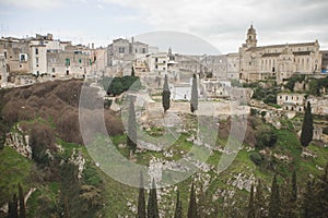 Views of old town of Gravina in Puglia