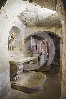 Views of old town of Gravina in Puglia,