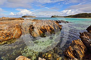 Views over to Jimmies Island Australia