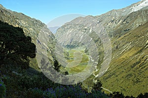 Views from Punta Olimpica pass, Peru