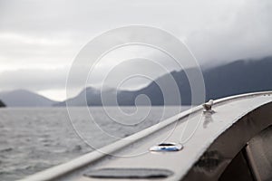 Views of Quatsino Sound from a fishing charter boat