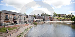 Views of the Quay by the River Exe in Exeter, Devon in the UK