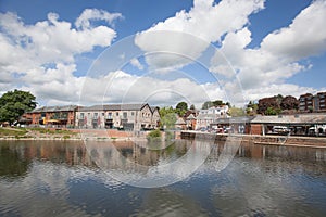 Views of the Quay by the River Exe in Exeter, Devon in the UK