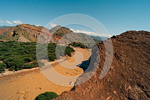 Views of Quebrada de las Conchas landmark in Salta, northern Argentina