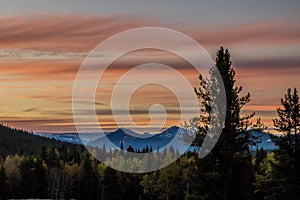 Views from the roadside during a drive through the park. Peter Lougheed Provincial Park