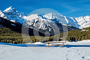 Views from the roadside during a drive through the park. Peter Lougheed Provincial Park