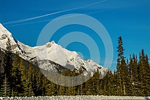 Views from the roadside during a drive through the park. Peter Lougheed Provincial Park