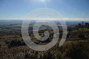 Views From The Roman Castle Of Loarre Dating From The 11th Century It Was Built By King Sancho III Of The Valley Of Loarre.