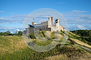 Views of the ruins of the medieval castle of the Livonian order. August afternoon. Rakvere, Estonia