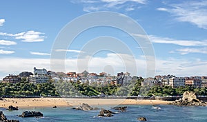 Views of Santander city and Sardinero beach, Cantabria, Spain. photo