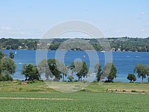 Views of Skaneateles Lake in central New York State