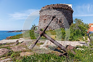 Views of the small town of Portoscuso on Sardinia island