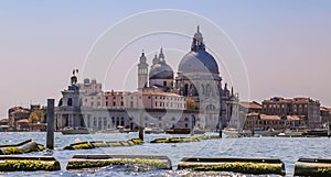 Views of streets and canals in Venice Italy