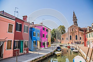 Views of streets and canals in Venice Italy