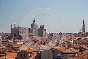 Views of streets and canals in Venice Italy